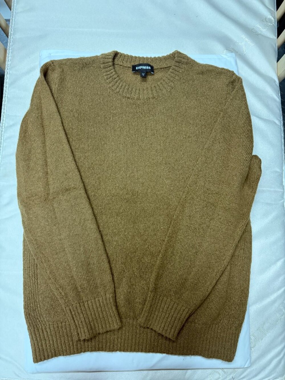 Express Men's Camel Crewneck Sweater Sz M
